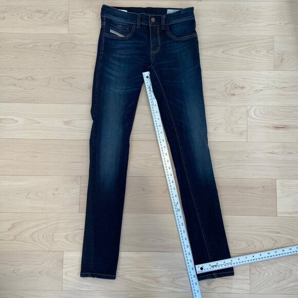 Diesel Womens Livier SS-Legging Stretch Jeans Size 25 Dark blue Wash low rise - Picture 10 of 13